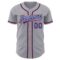 Custom Gray Royal-Red Authentic Baseball Jersey