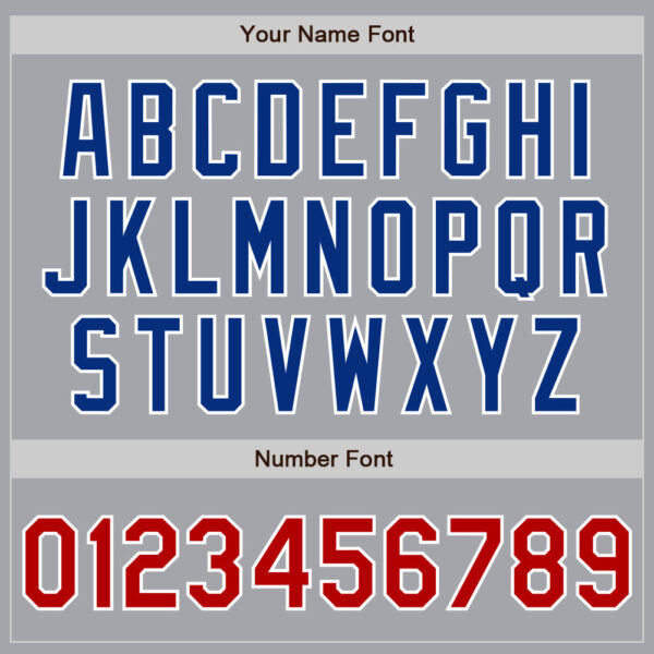 Custom Gray Red-White Authentic Baseball Jersey