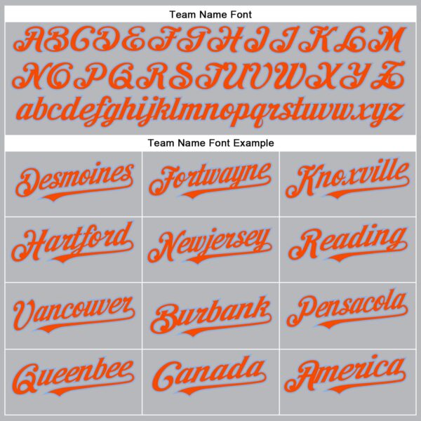 Custom Gray Orange-Light Blue Authentic Baseball Jersey