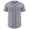 Custom Gray Light Blue-Steel Gray Authentic Baseball Jersey