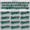 Custom Gray Black Pinstripe Kelly Green Authentic Baseball Jersey