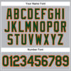 Custom Gray Green Pinstripe Orange Authentic Baseball Jersey