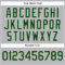 Custom Gray Green Pinstripe City Cream Authentic Baseball Jersey