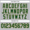 Custom Gray Green Pinstripe Old Gold Authentic Baseball Jersey