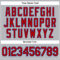 Custom Gray Royal Pinstripe Red Authentic Baseball Jersey