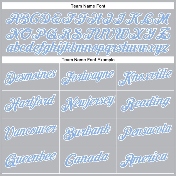 Custom Gray Light Blue-White Performance T-Shirt