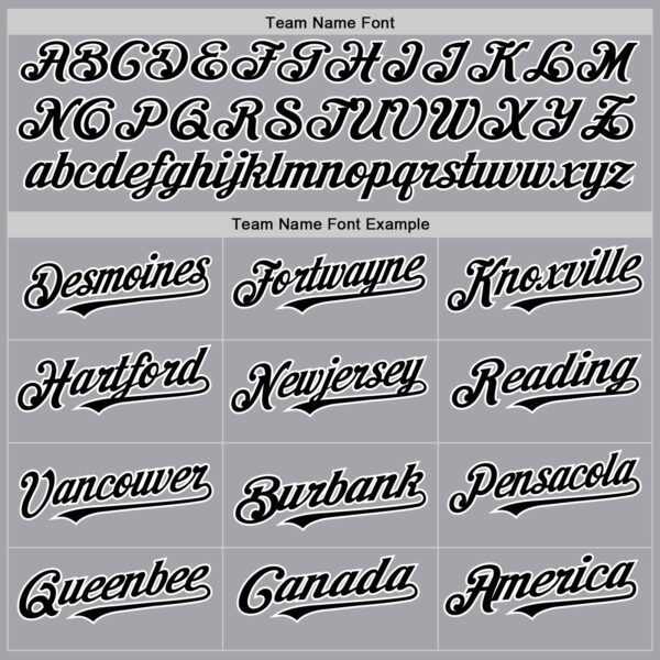 Custom Gray Black-White Authentic Baseball Jersey