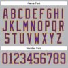 Custom Gray Purple-Gold Hockey Lace Neck Jersey