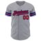 Custom Gray Red-Royal Authentic Baseball Jersey
