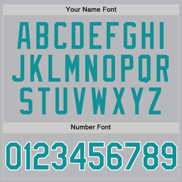 Custom Gray Teal-White Authentic Throwback Baseball Jersey