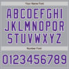 Custom Gray Purple-White Authentic Baseball Jersey