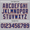 Custom Gray Royal-Orange Mesh Authentic Throwback Baseball Jersey