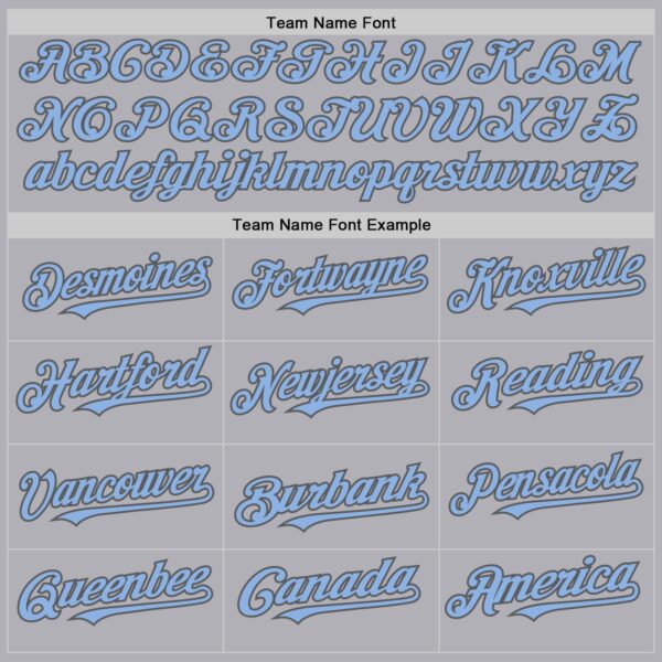 Custom Gray Light Blue-Steel Gray Mesh Authentic Throwback Baseball Jersey