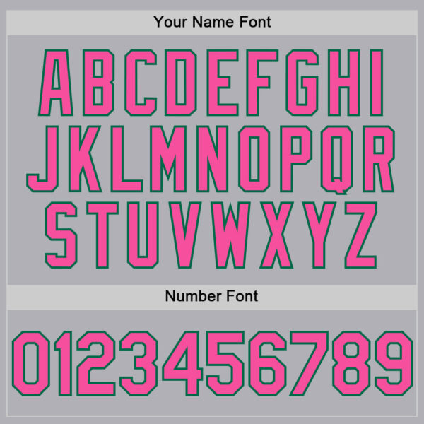 Custom Gray Pink-Kelly Green Mesh Authentic Throwback Baseball Jersey