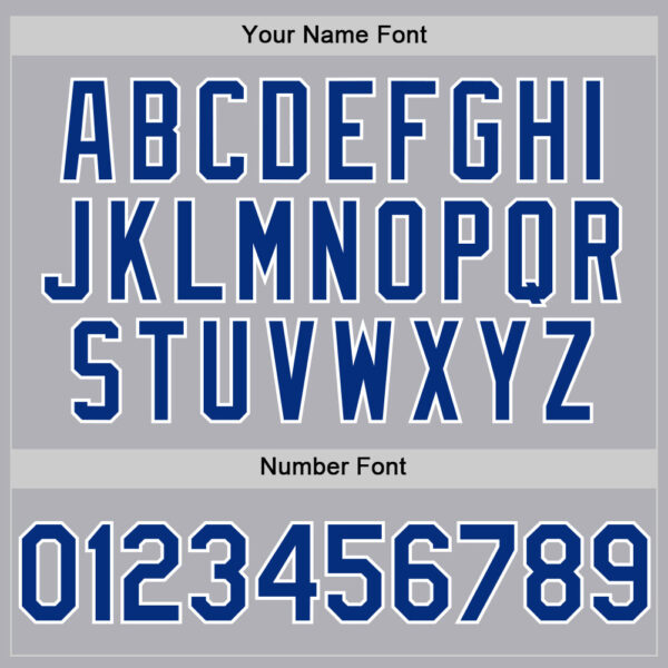 Custom Gray Royal-White Mesh Authentic Throwback Baseball Jersey