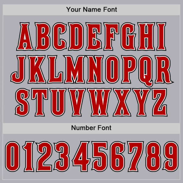 Custom Gray Red-Black Mesh Authentic Throwback Baseball Jersey