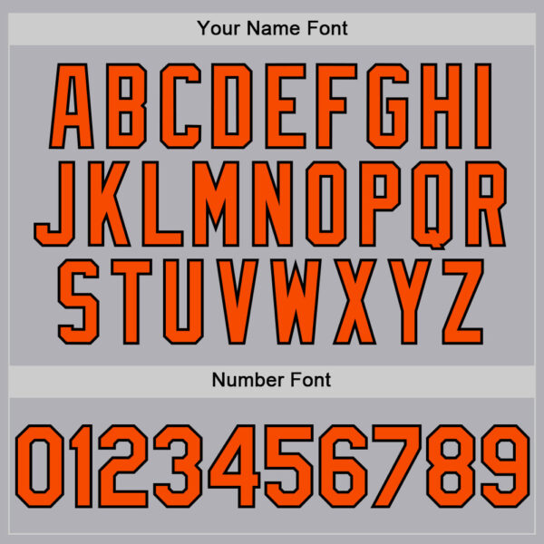 Custom Gray Orange-Black Mesh Authentic Throwback Baseball Jersey