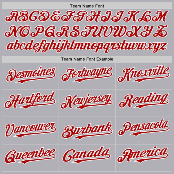 Custom Gray Red-White Mesh Authentic Throwback Baseball Jersey