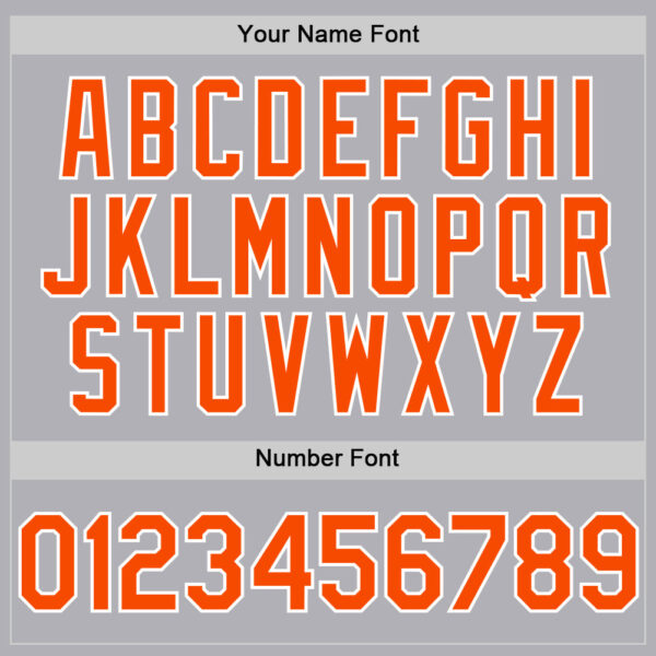 Custom Gray Orange-White Mesh Authentic Throwback Baseball Jersey