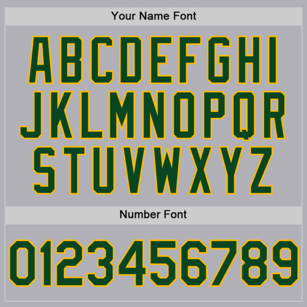 Custom Gray Green-Gold Mesh Authentic Throwback Baseball Jersey