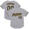 Custom Gray Black-Old Gold Mesh Authentic Throwback Baseball Jersey
