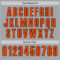 Custom Gray Orange-Black Authentic Baseball Jersey