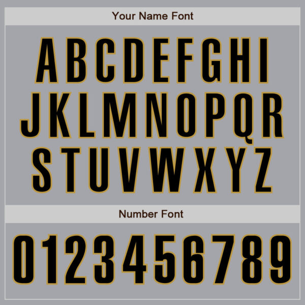 Custom Gray Black-Old Gold Authentic Baseball Jersey