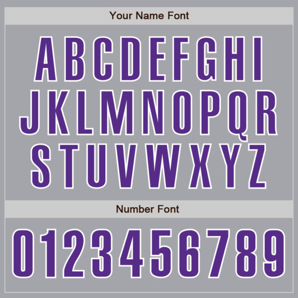 Custom Gray Purple-White Authentic Baseball Jersey