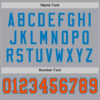 Custom Gray Orange-Blue Mesh Authentic Throwback Football Jersey