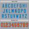 Gray0857-3 Custom Gray Orange-Blue Mesh Authentic Throwback Football Jersey