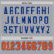 Custom Gray Orange-Royal Mesh Authentic Throwback Football Jersey