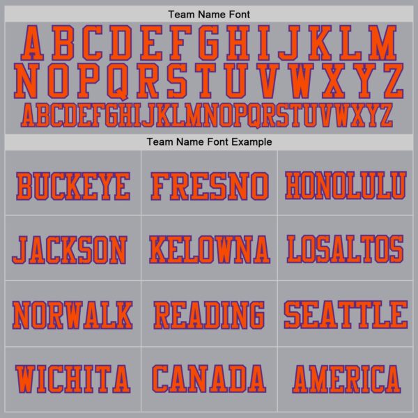 Custom Gray Purple-Orange Mesh Authentic Throwback Football Jersey