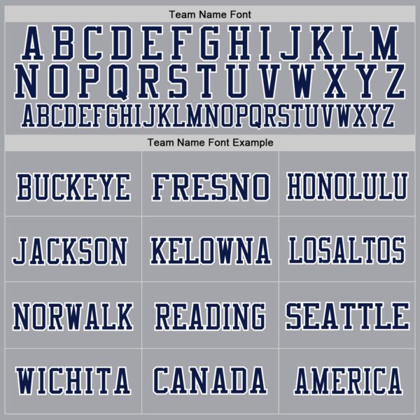 Custom Gray Navy-White Mesh Authentic Throwback Football Jersey