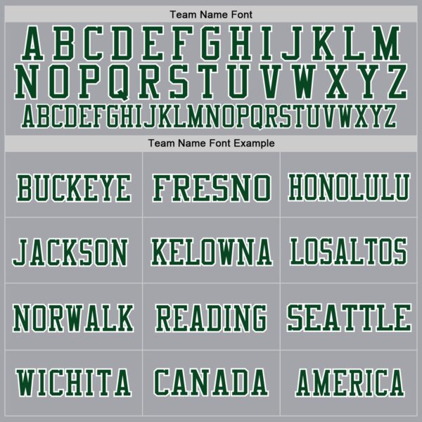 Custom Gray Green-White Mesh Authentic Throwback Football Jersey