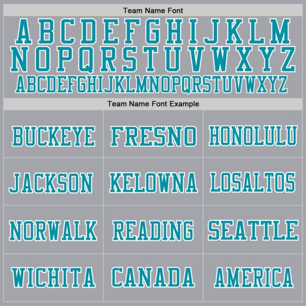 Custom Gray Teal-White Mesh Authentic Throwback Football Jersey