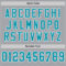 Custom Gray Teal-White Mesh Authentic Throwback Football Jersey