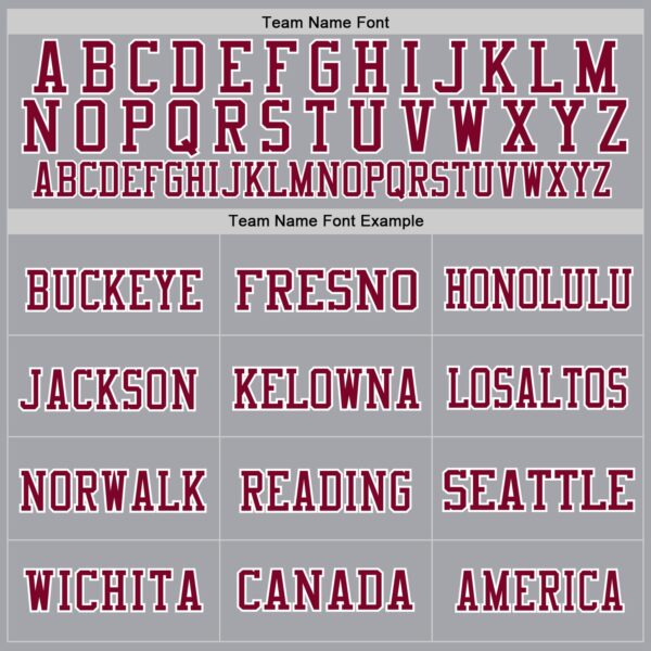 Custom Gray Maroon-White Mesh Authentic Throwback Football Jersey