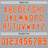 Custom Gray Orange-White Mesh Authentic Throwback Football Jersey