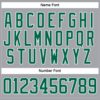 Custom Gray Kelly Green-White Hockey Lace Neck Jersey