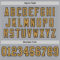 Gray0935-3 Custom Gray Old Gold-Black Mesh Authentic Throwback Football Jersey