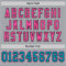 Gray0939-3 Custom Gray Teal Black-Pink Mesh Authentic Throwback Football Jersey