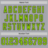 Custom Gray Neon Green-Black Mesh Authentic Throwback Football Jersey