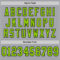 Custom Gray Neon Green-Black Mesh Authentic Throwback Football Jersey