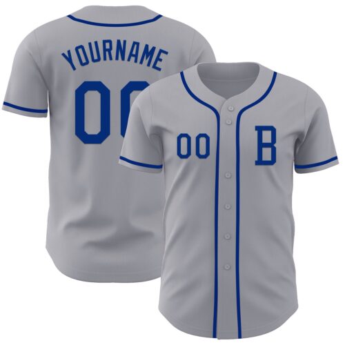 Gray1011_edc744b6-24c5-41b1-91fb-bfda61739ded Custom Gray Royal Authentic Baseball Jersey