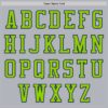 Custom Gray Neon Green-Navy Authentic Baseball Jersey