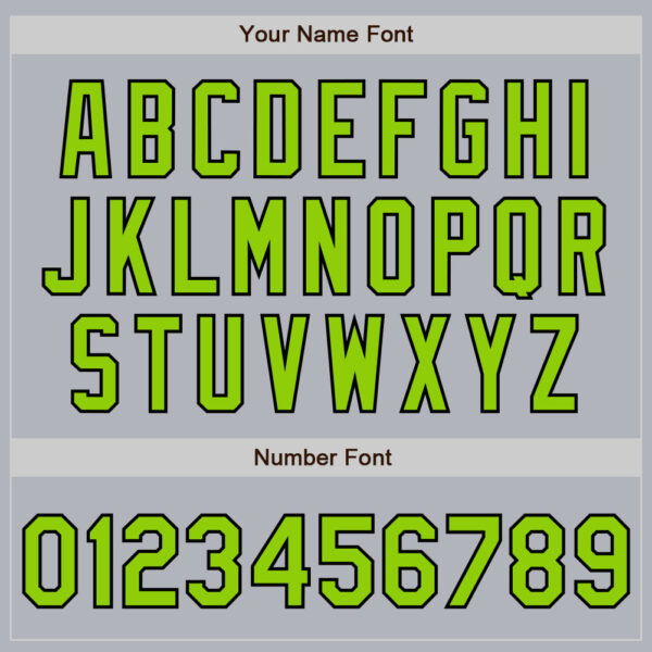 Custom Gray Neon Green-Black Authentic Baseball Jersey