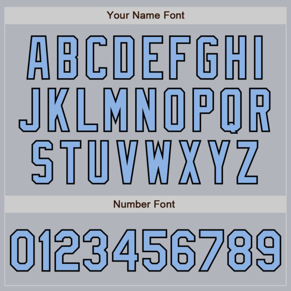 Custom Gray Light Blue-Black Authentic Baseball Jersey