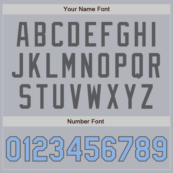 Custom Gray Light Blue-Steel Gray Authentic Baseball Jersey