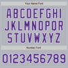 Custom Gray Purple-White Authentic Baseball Jersey