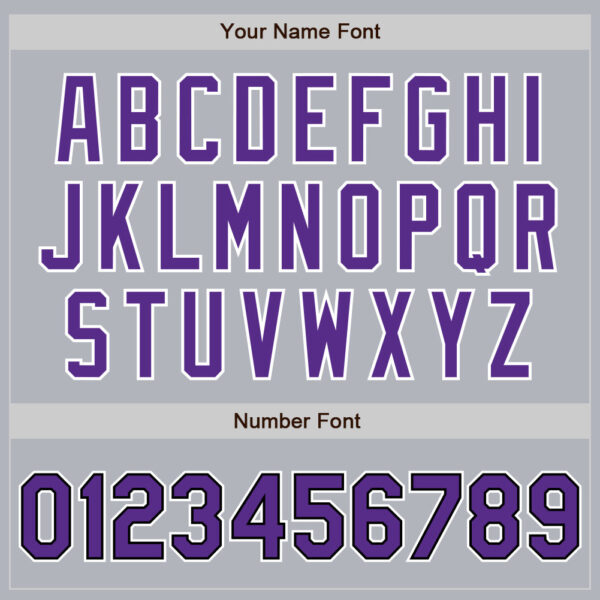 Custom Gray Purple-Black Authentic Baseball Jersey